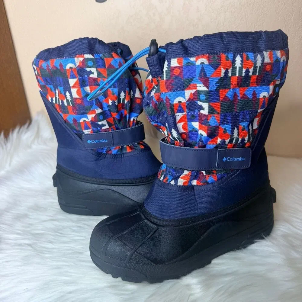 Columbia Powderbug Plus II Print Snow Boots Size 6